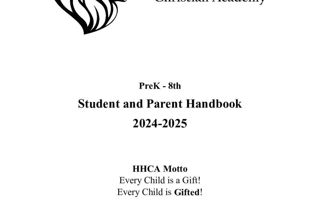 Parent Handbook 2024-2025 PreK-8th | Happy Hollow Christian Academy